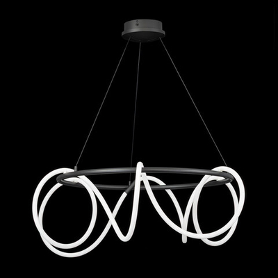 Citilux PYTHON CL220281 Люстра подвесная с пультом Чёрная