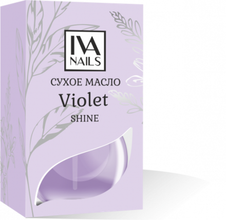 Сухое масло IVA nails Violet с шиммером 12 ml
