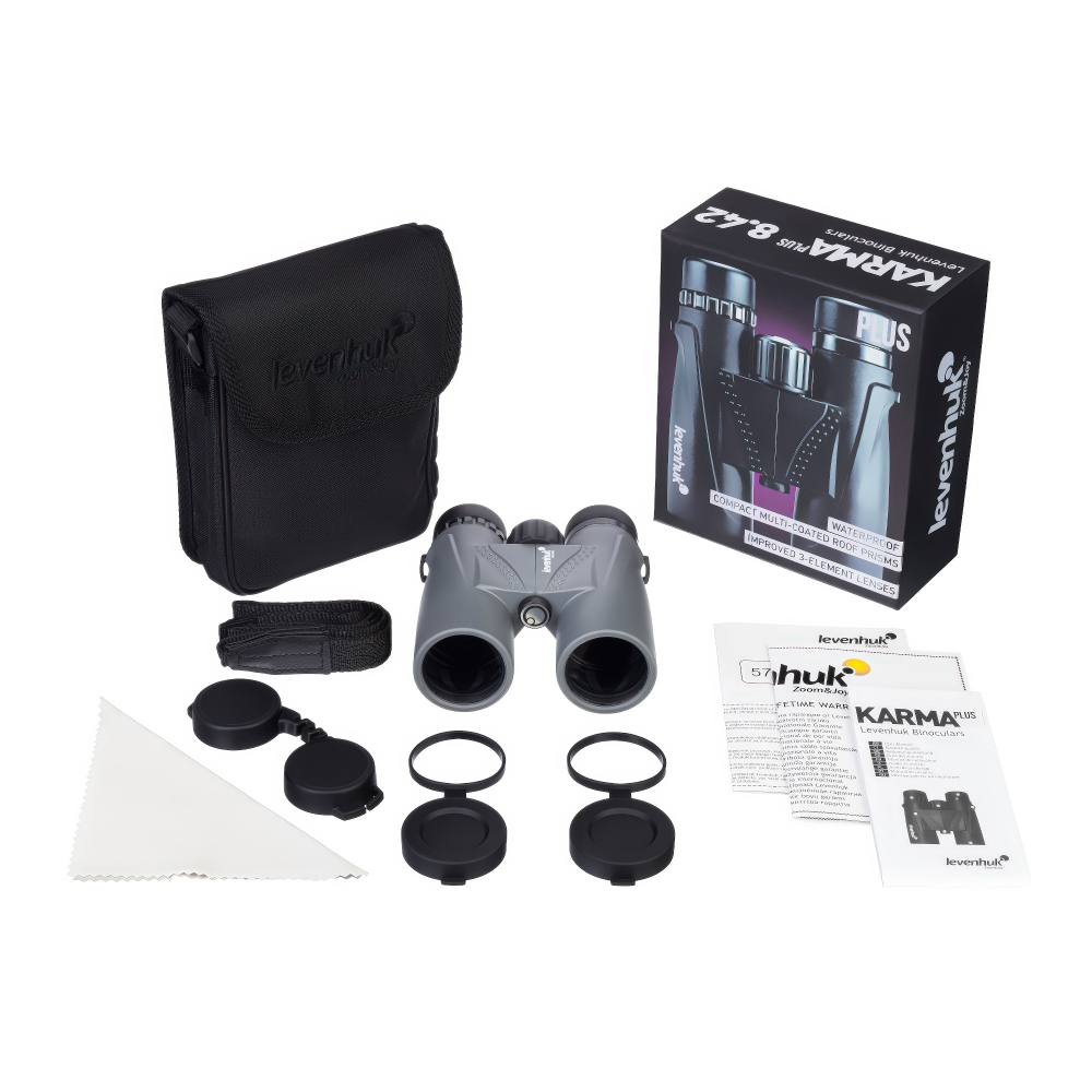 Бинокль Levenhuk Karma Plus 8x42 - Комплект поставки