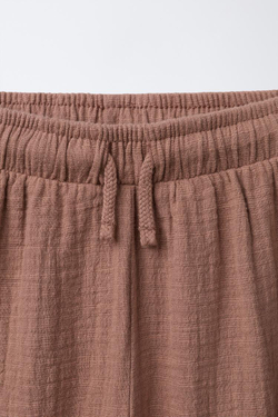 ZARA БРЮКИ КОМБИНИРОВАННЫЕ, ПУДРОВО-РОЗОВЫЙ