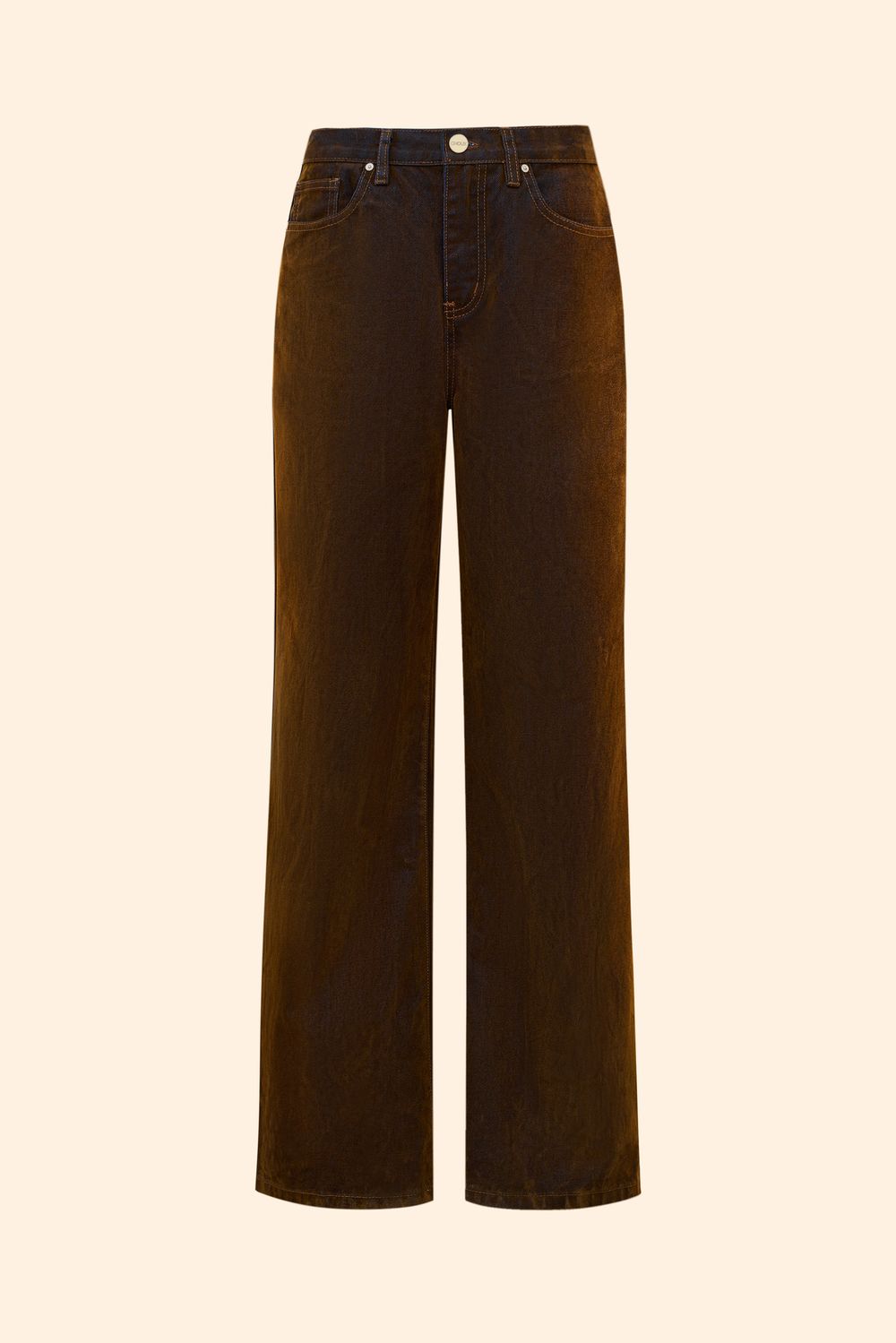 Джинсы с велюр эффектом (Шоколадный ликер), коричневые