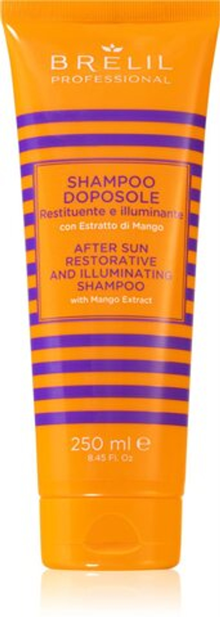 Brelil Numero Solaire After Sun Shampoo - питательный шампунь для волос, ослабленных хлором, солнцем и соленой водой /   250  ml  / GTIN 8011935086795