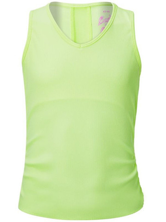 Футболка для девочки теннисная Lucky in Love Girls Eyelet Go Lightweight Rib Tank - Оранжевый