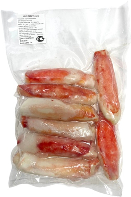 Мясо краба, 1-я Фаланга 1 кг (Камчатского)