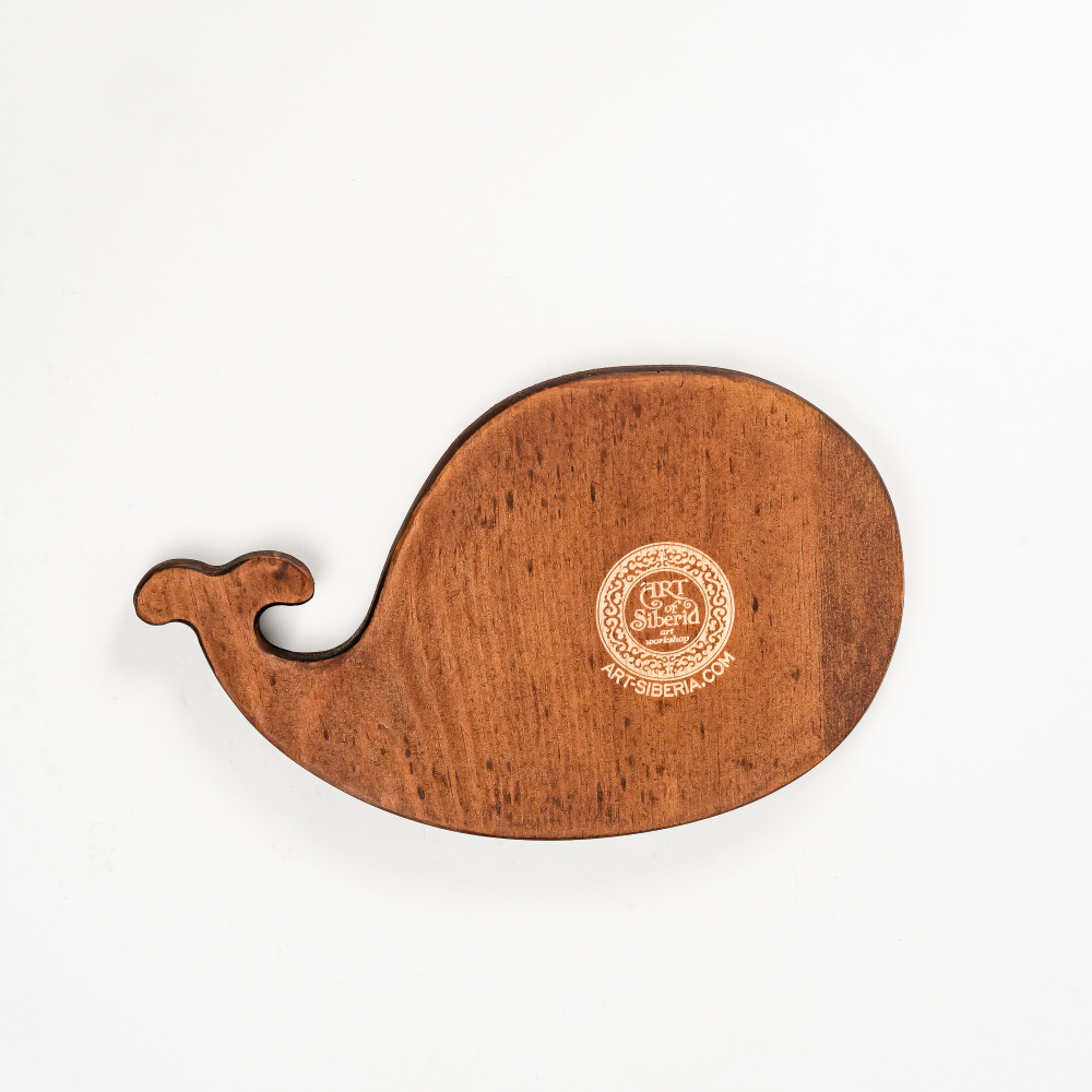 Менажница деревянная из сибирского кедра для подачи блюд и закусок с гравировкой "БУДЬ СМЕЛЕЕ! НЫРЯЙ В ЖИЗНЬ!"