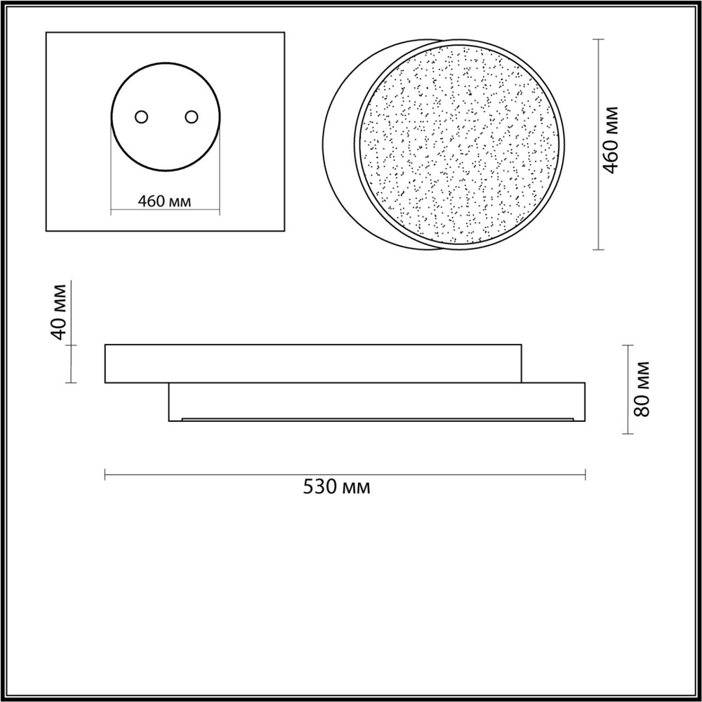 4509/72CL LN Люстра LED 72Вт 3000-6000К 220В IP20 LEDIO