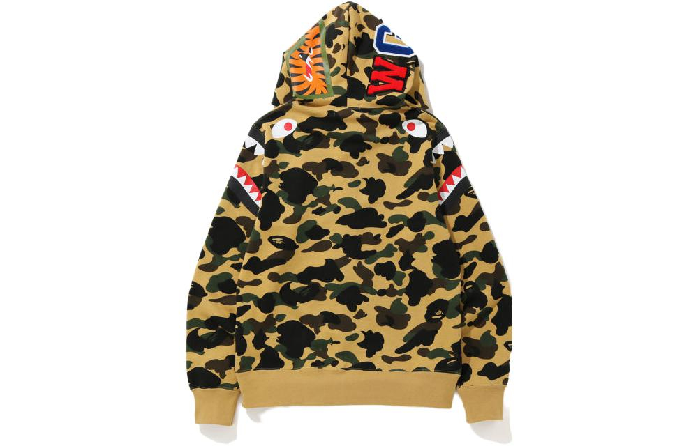 A Bathing Ape 1st Camo Shark Shoulder Full Zip Худи