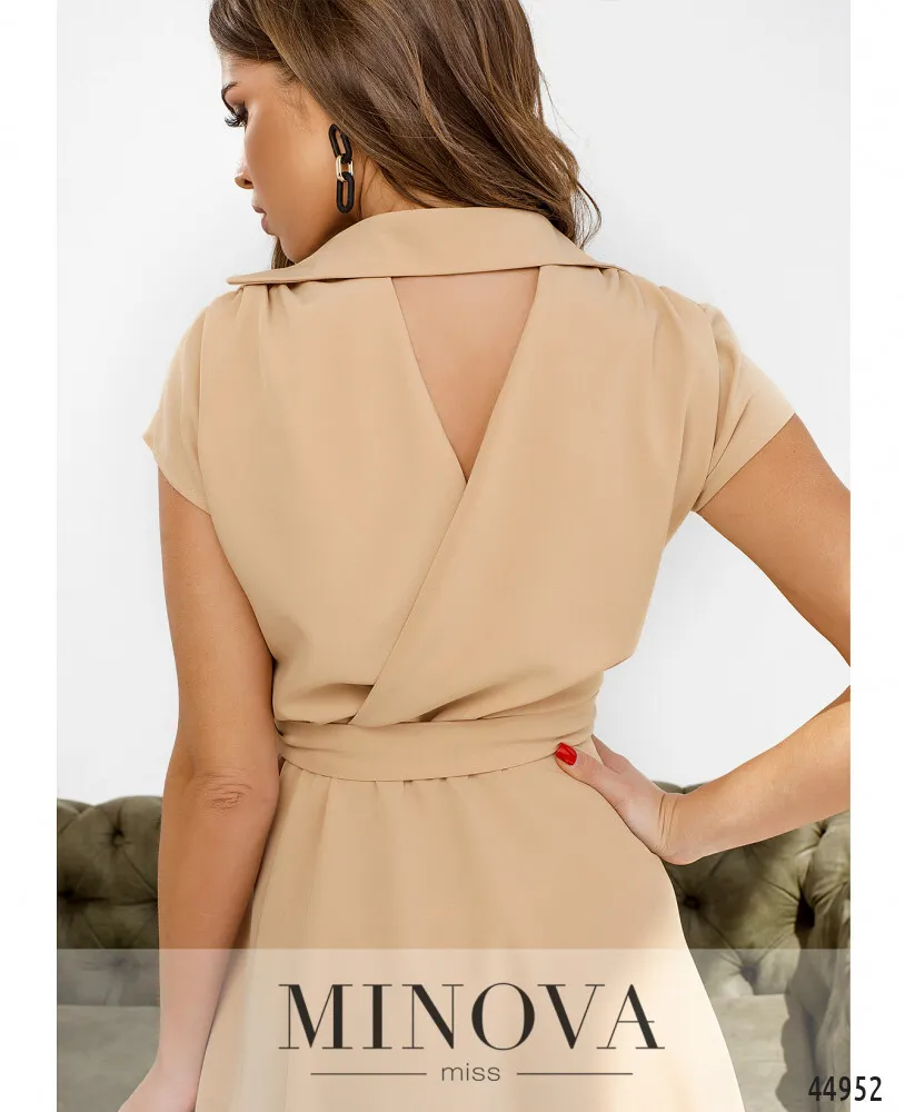 Платье 1078-1-бежевый Minova