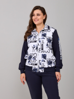 Костюм с брюками КБ-384/тсиний-бруклин