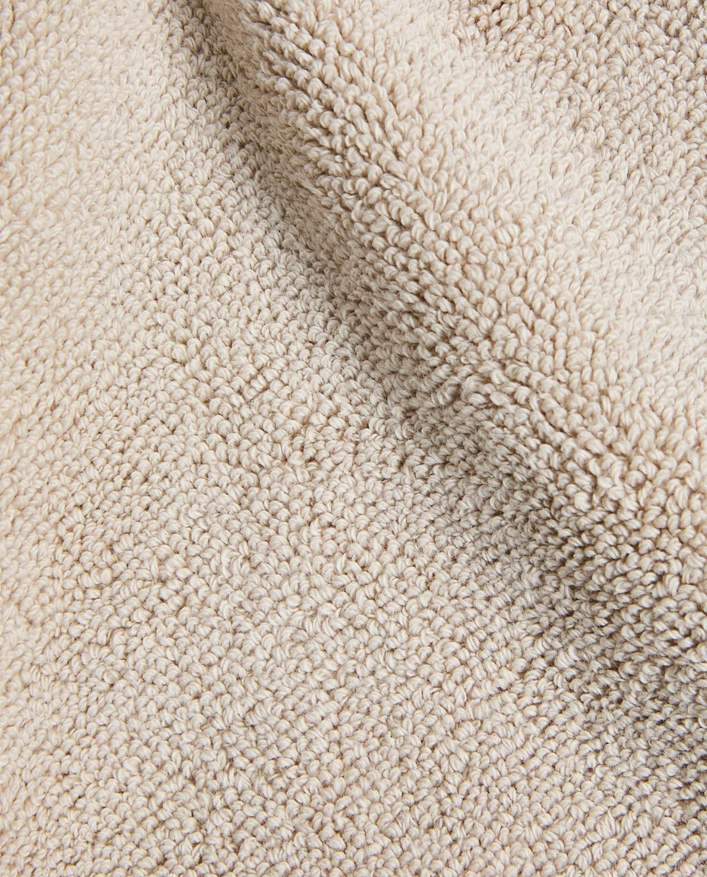 Zara Home - Хлопковый коврик для ванной с рисовой строчкой, бежевый, 60x90 см