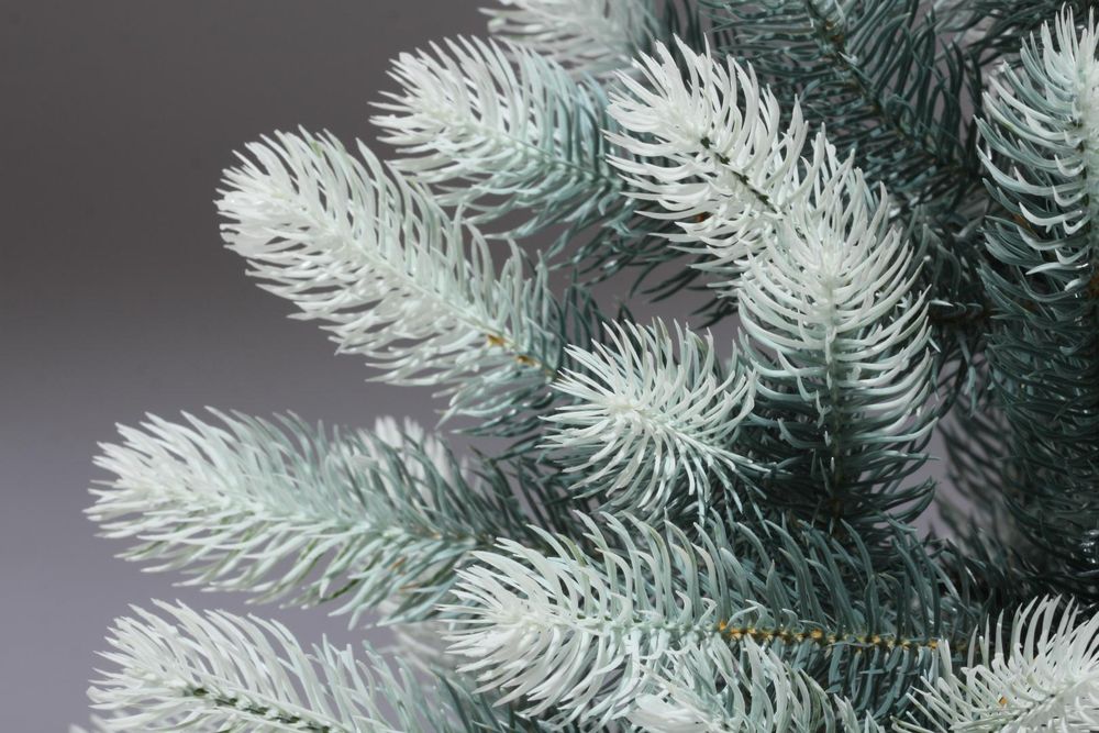 Ель искусственная «Русская Императрица голубая с белыми кончиками» (Литая хвоя) 270 см / 2,7 м