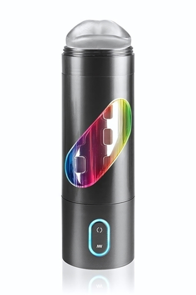 Перезаряжаемый мастурбатор-ротик Extreme Toyz Rechargeable Roto-Bator Mouth (Цвет: черный)