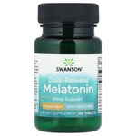 Swanson, мелатонин, двойное высвобождение, 3 мг, 60 таблеток