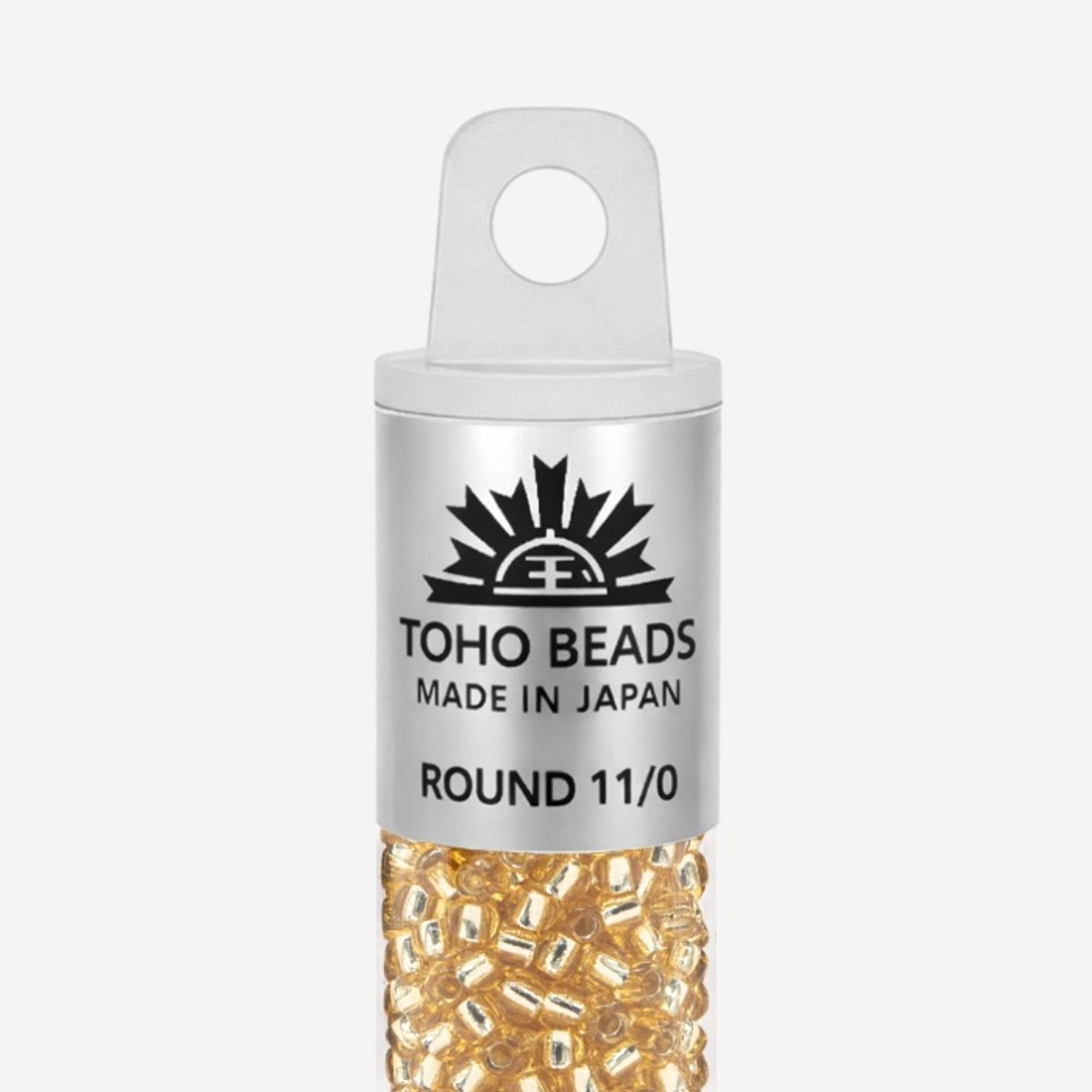 Японский бисер TOHO Round 11/0 (№22A), с внутренним серебрением, прозрачный