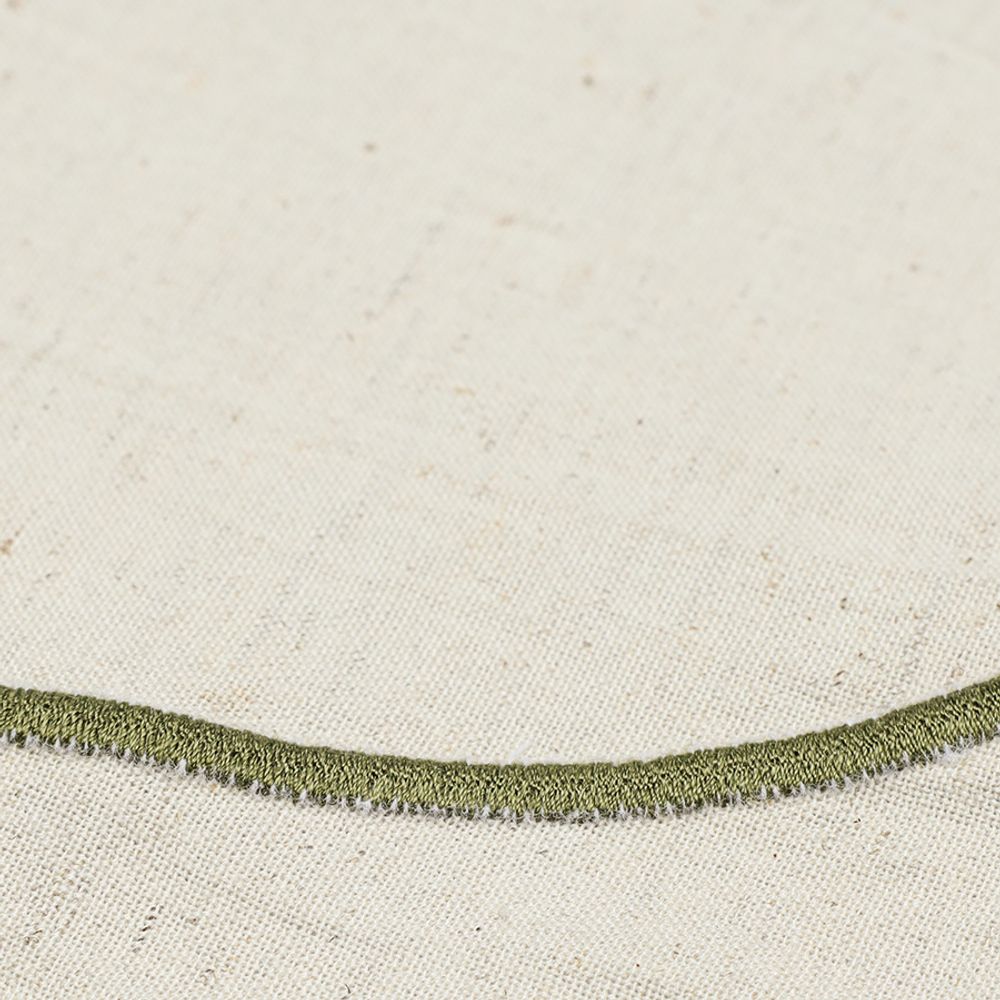 Салфетка под приборы Anemone из коллекции Trendy Ruffles, Ø38 см, оливковый