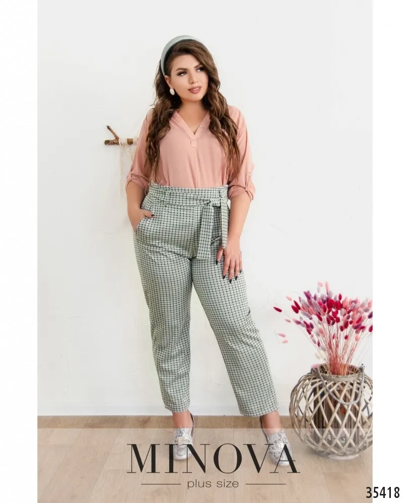 Брюки 735-1-серый Minova
