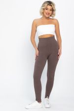 Лосины в рубчик утепленные (кофе) Б14804-7М LT Collection