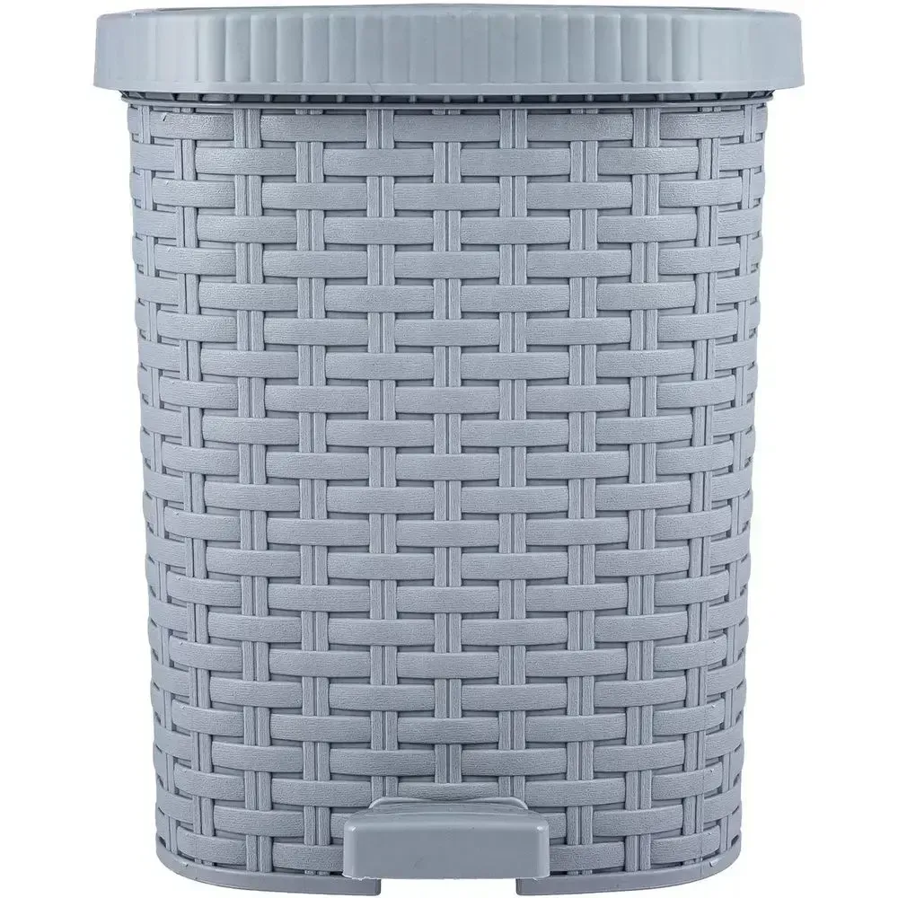 Контейнер педальный для мусора Артлайн (без вкладыша) 12л (серый) (комплект 3 шт) Контейнер педальный для мусора Артлайн (без вкладыша) 12л (серый) (комплект 3 шт)