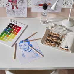 IKEA SOLFÅGEL  (ИКЕА СОЛФÅГЕЛ)  -  Набор для рисования, 3 шт.