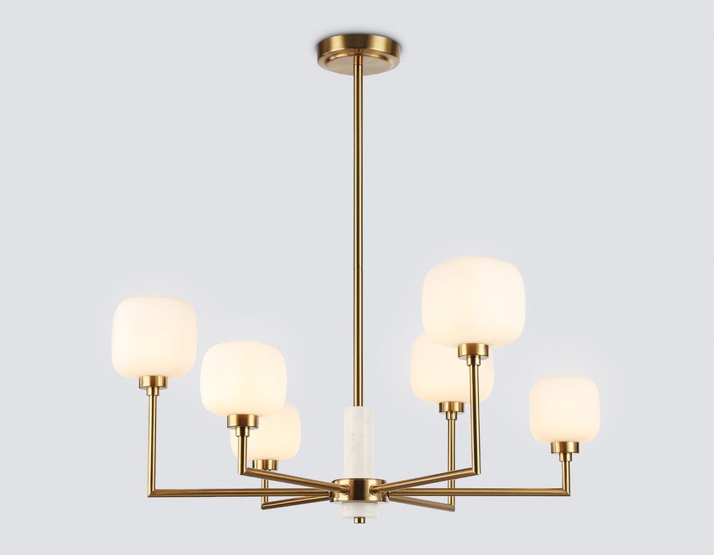 Ambrella Люстра на штанге с мрамором Ceramo Modern LH53015