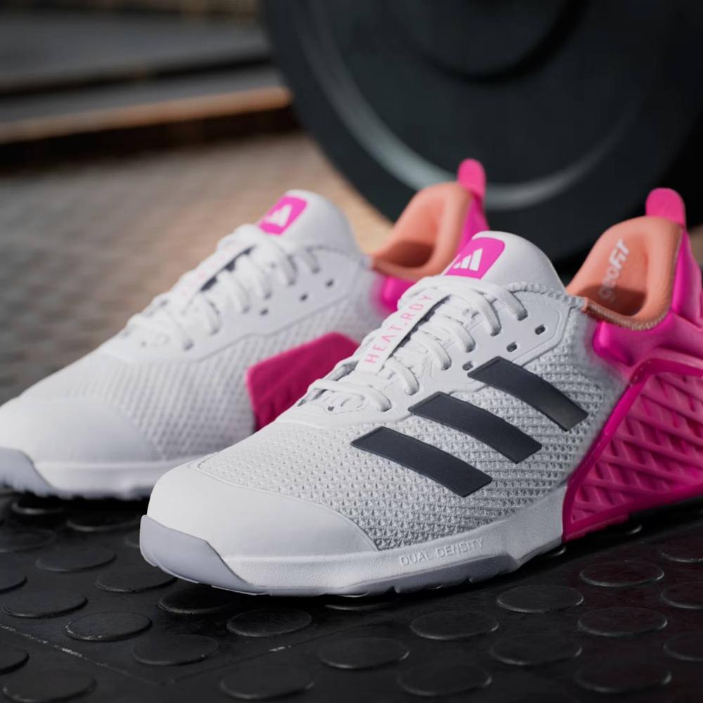 Кроссовки женские Adidas Dropset 3 (Розово-Белые)