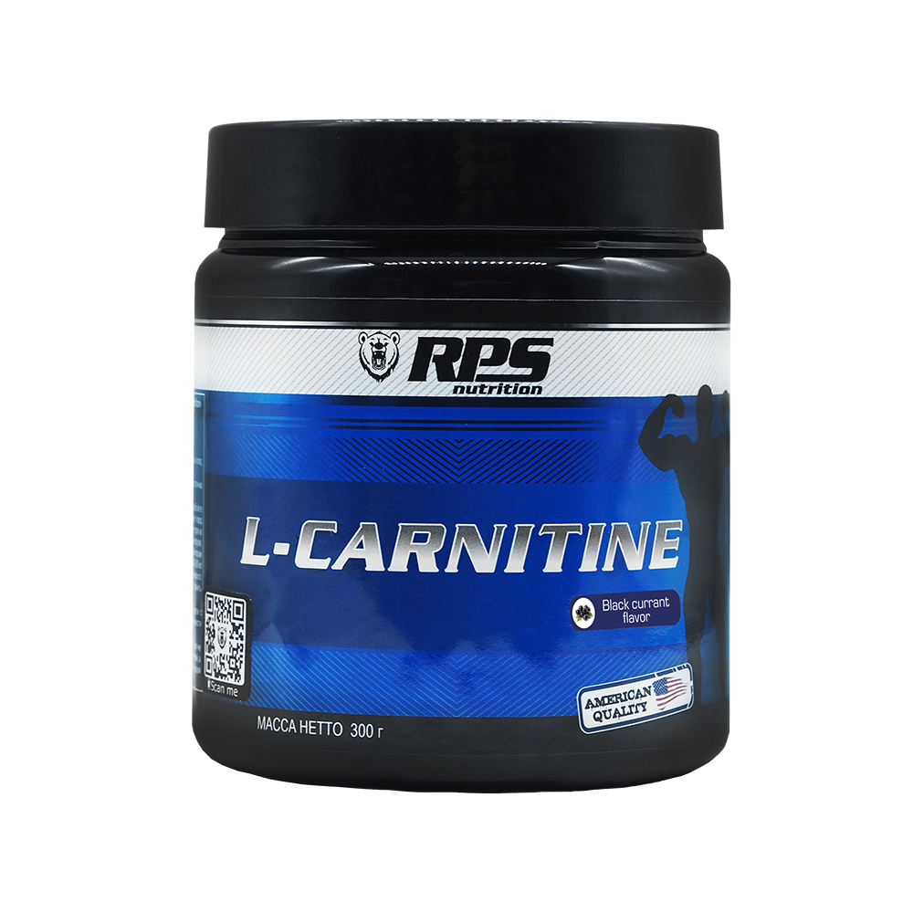 Л-КАРНИТИН 300г БАНКА, L-CARNITINE RPS NUTRITION, вкус черная смородина