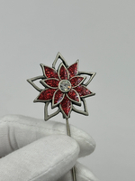 Брошь булавка Пуансеттия Camco