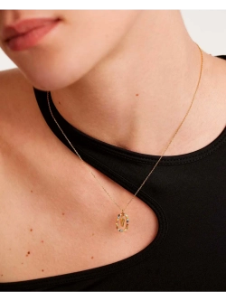 Колье Буква V серебро 925 пробы покрытое золотом