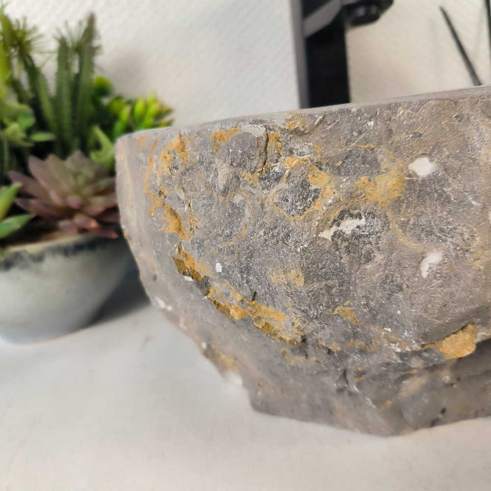 Раковина из мрамора Erozy Grey EM-65319 37*32*15 0882