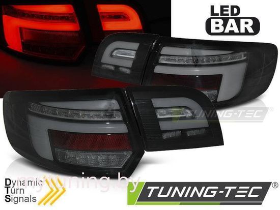 Фонари задние LED BAR BLACK SEQ для AUDI A3 8P 5D 03-08