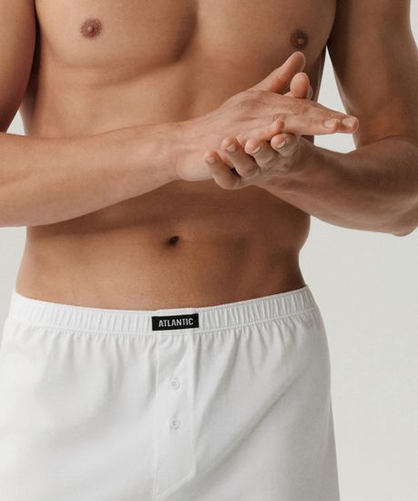 Трусы (2 шт) мужские семейные Atlantic 2BMB-003, белые