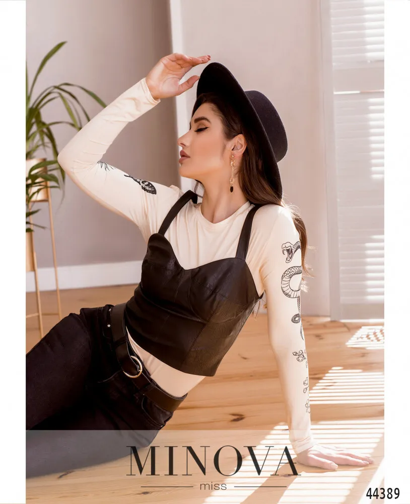 Майка 2043-черный Minova