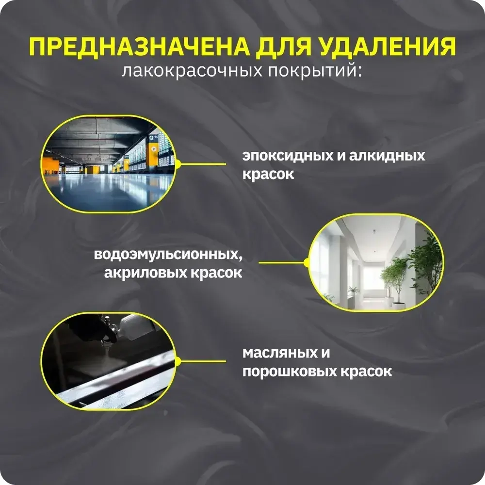 Смывка краски с металла, бетона и кирпичных поверхностей APS-M66 АЛТ 0.5 л / удалитель краски