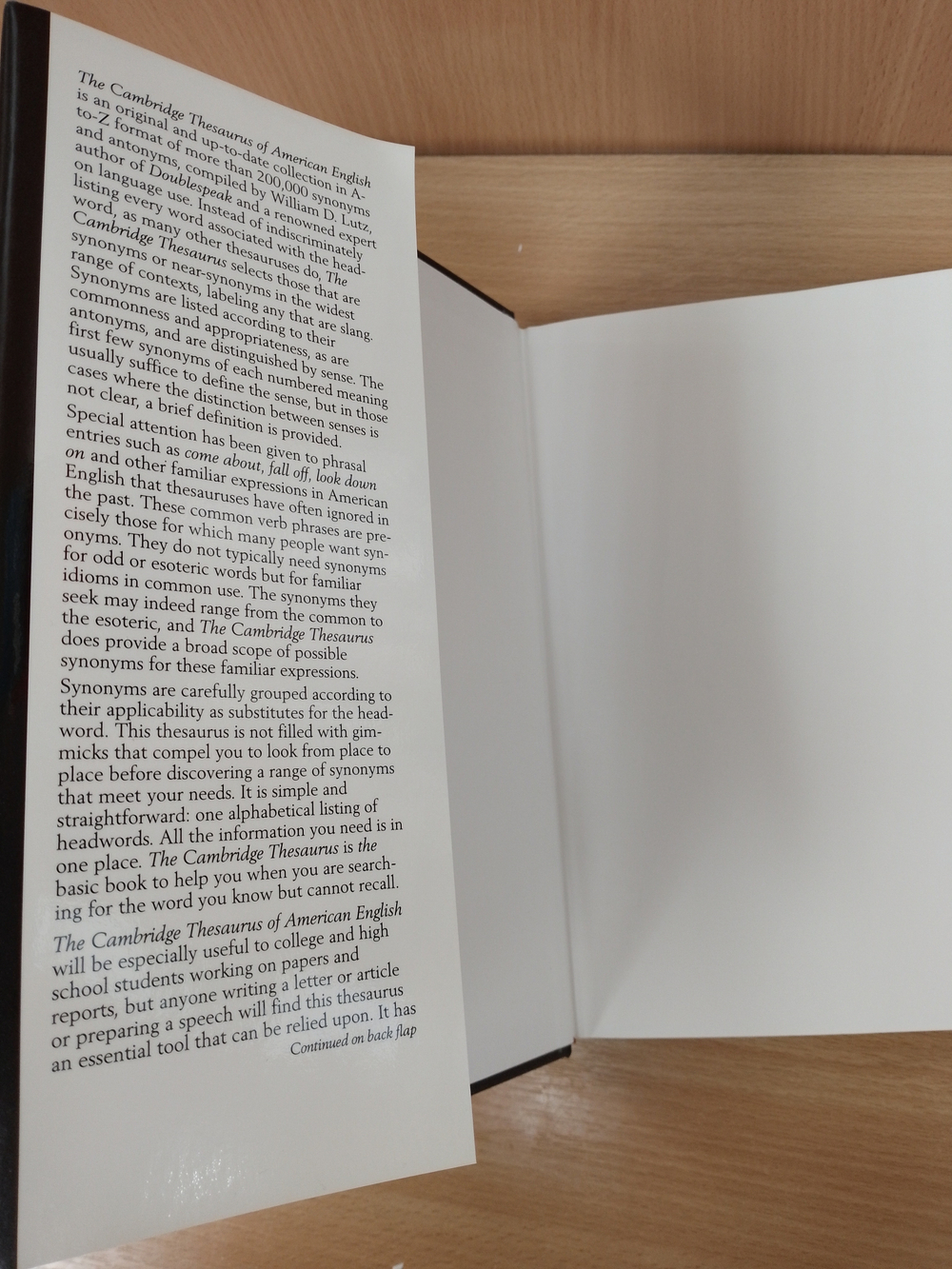 The Cambridge Thesaurus of American English