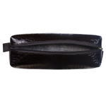 Пенал-косметичка BRAUBERG "Ultra black" "крокодиловая кожа" 20х6х4 см (3 штуки в упаковке)