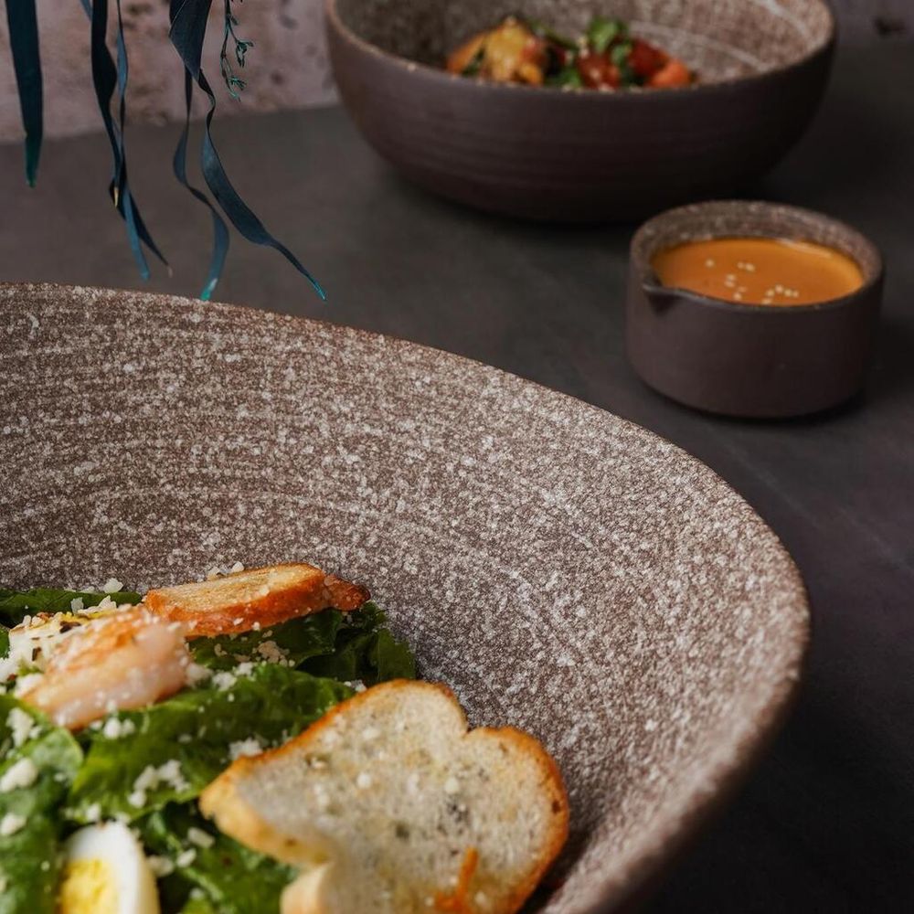 Салатник 800 мл 24,5*21,5 см h8 см Brown Untouched Taiga P.L. Proff Cuisine [1]