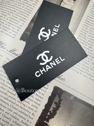 Бирка Шан. бумажная черная 100х45 мм