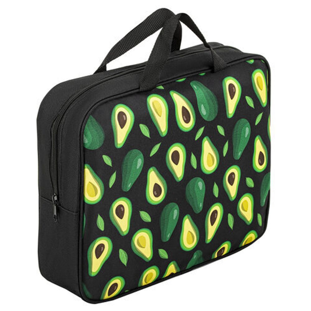 Школьный набор BRAUBERG: папка А4, мешок для обуви 42х33 см, пенал-косметичка 20х10 см, "Avocado", 271433