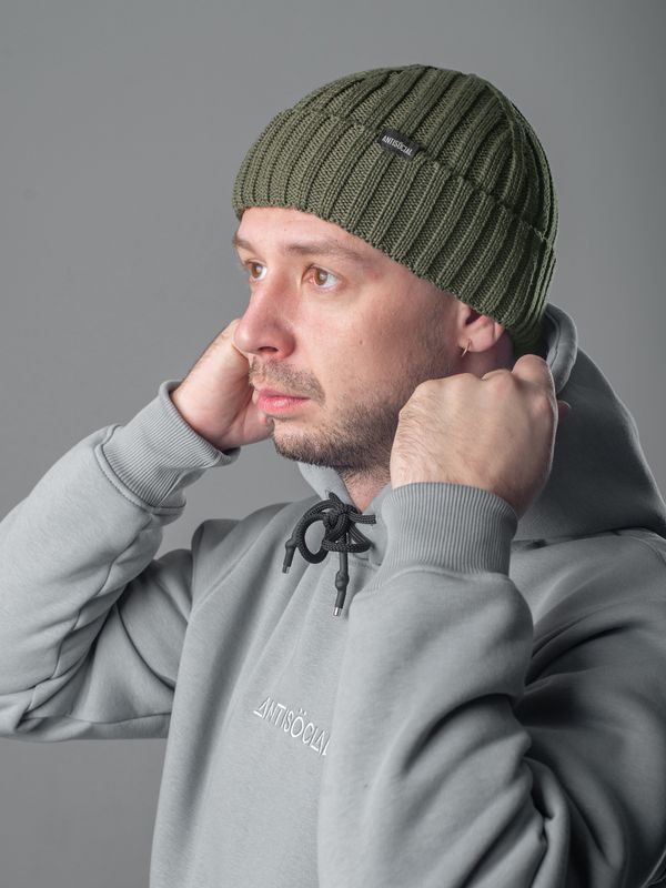 Шапка AW42 Beanie хаки - фото 1