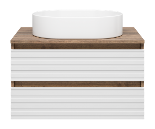 Тумба под раковину Brevita Dakota 70 подвесная (белая)