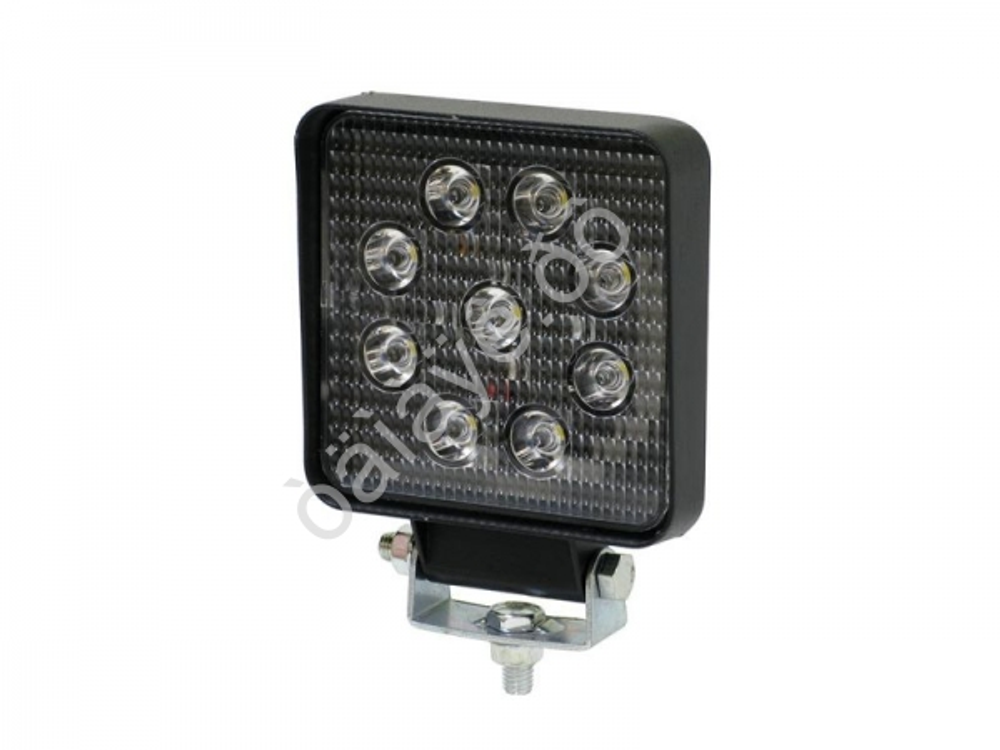 Прожектор LED -квадрат  9W (110*110*25) 9LED 9*1Вт (12в) шт 12в091 M5 #GZ005