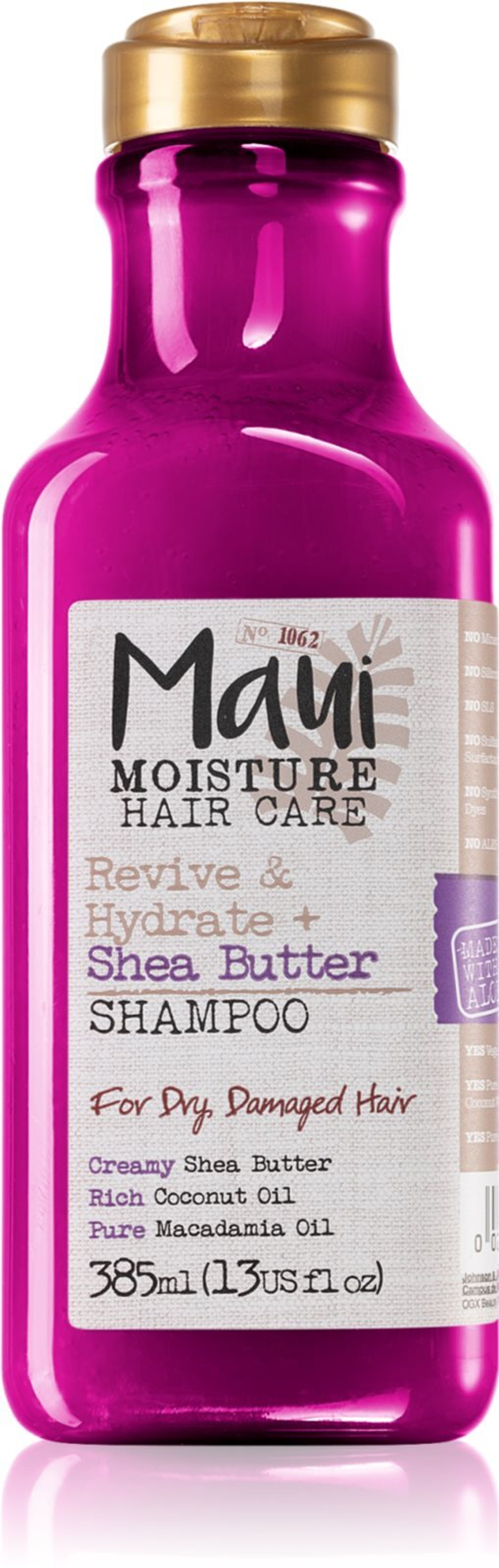 Maui Moisture Revive & Hydrate + Shea Butter - увлажняющий и восстанавливающий шампунь для сухих и поврежденных волос /   385  ml  / GTIN 022796170118