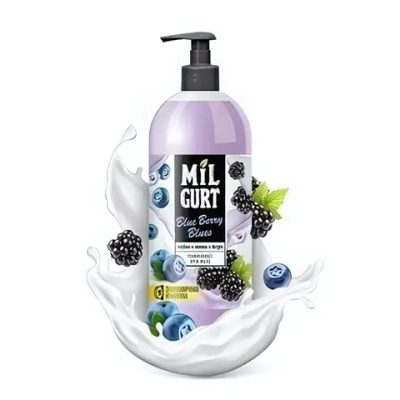 Мыло жидкое MILGURT голубика и ежевика в йогурте 860 г
