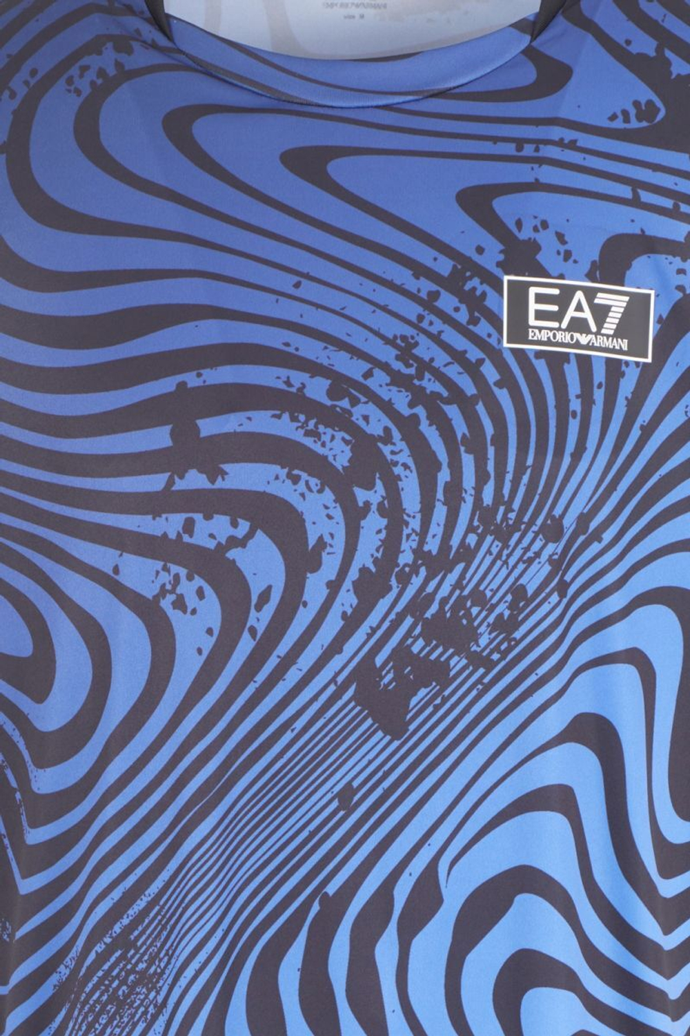 Мужская теннисная футболка EA7 Man Jersey - небесный