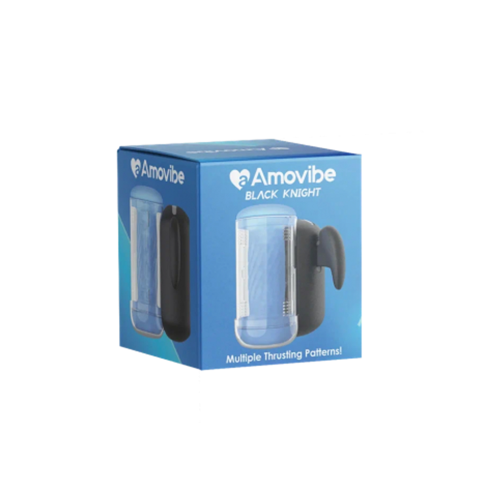 Инновационный робот-мастурбатор Black Knight с функцией пенетрации от Amovibe