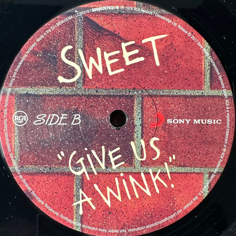 Sweet ‎– Give Us A Wink! (Европа 2018г.)