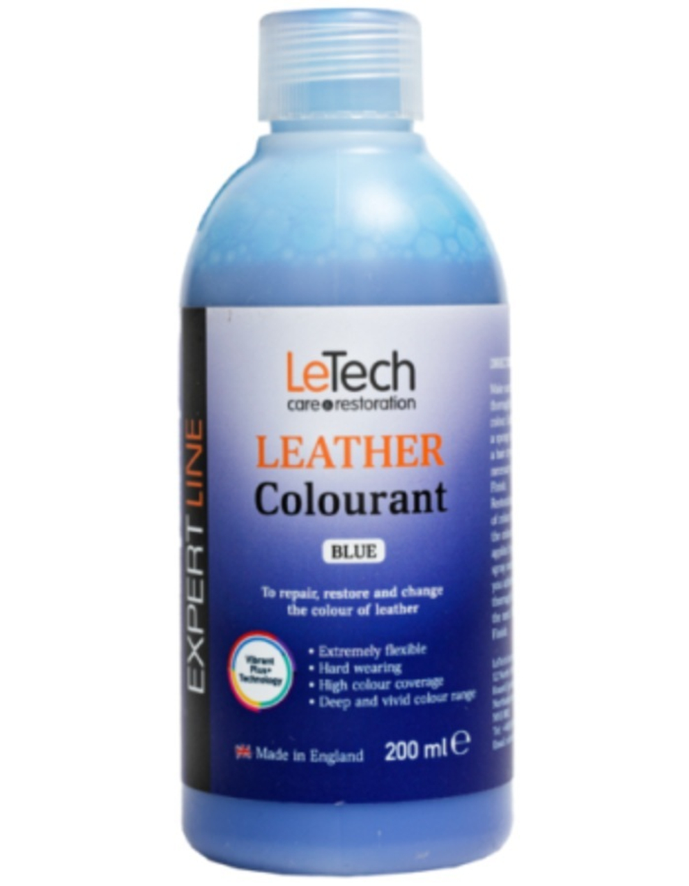 LeTech Expert Line Краска для кожи (Leather Colourant) Blue, 200мл