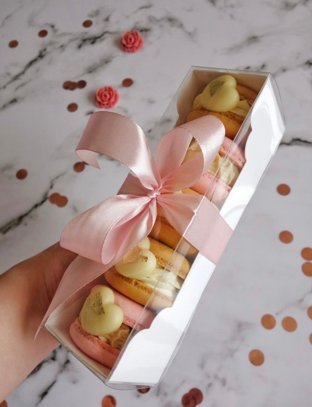 Коробка для макарон 19*5,5*5,5 см