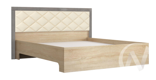 Корпус кровати 1;4м Спальня Мадлен (дуб сонома/дуб шале серебро)