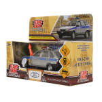 Модель ин. мет. "Ваз-2109 Спутник. Милиция" 12см, свет-звук,дв, баг, сереб, коробка 2109-12SLPOL-GY (Те